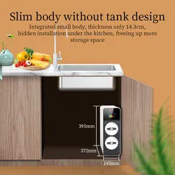 Undersink RO Reverse Osmosis System Tankless 600 Gpd High Filtration Filter