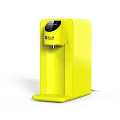 تصميم ODM 75G موزع الماء الساخن الفوري الأصفر مع 3.6-58Psi إمدادات المياه وخرطوشات المرشح