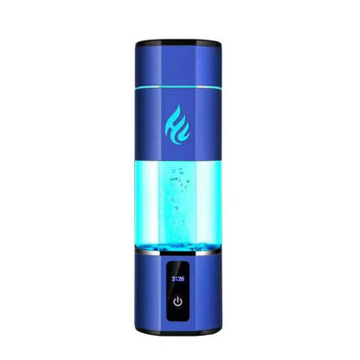 زجاجة الماء الهيدروجينية الزرقاء H2-X1 المحمولة سعة 210 مل ومثالية لتركيب سطح المكتب